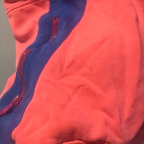 Vintage Columbia Coral and Blue Snap Pullover - Picture 4 of 4
